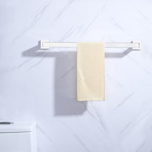 LANC 32-Inche Long Towel Bars for Bathroom Wall Mounted Polished Chrome Bath Towel Racks Stainless Steel Silver Towel Rails for Kitchen Square Towel Holder Total-33.5” Towel Hanger, A8804CP-8P1