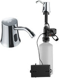 ASI 20333 Automatic Liquid Soap Dispenser 54 oz Capacity, Stainless Steel Spout 4" x 21-1?2" (102 x 546 mm) - Vanity Mounted