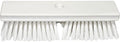 SPARTA Plastic Floor Scrub Brush, Brush Head Only, Deck Brush with ACME Standard Thread Fitting for Deck, Industrial Kitchens, and Hospitals, 10 Inches, White, (Pack of 6)