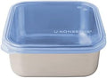 U-Konserve 30 oz Stainless Steel Bento Box Food Container Blue Silicone Lid