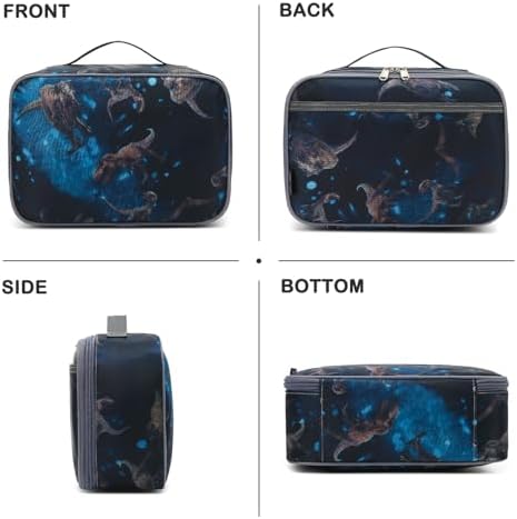FlowFly Kids Lunch box Insulated Soft Bag Mini Cooler Back to School Thermal Meal Tote Kit for Girls, Boys, MyDinosaur