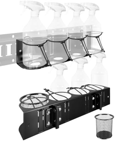 2 Pack E-Track Spray Bottle Holder for Vans Truck Enclosed Trailer Garage