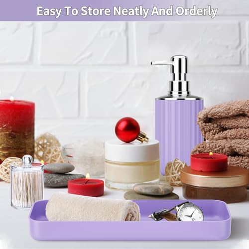 XLHOMO 9PCS Purple Bathroom Accessories Set, Bathroom Decor