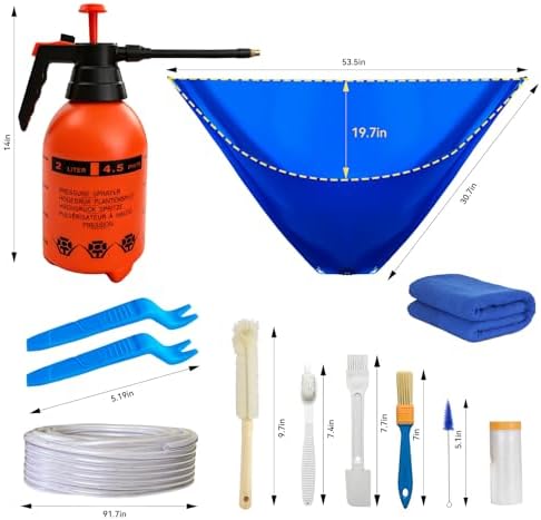13Pcs Mini Split Cleaning Kit Wall Mount Air Conditioner Tools