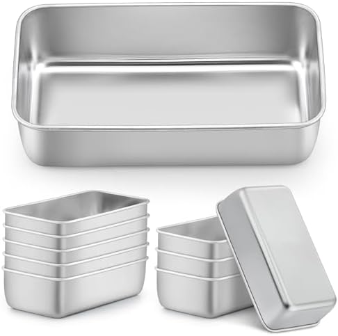 LIANYU 10 Pack Loaf Pans for Baking Bread, 9 x 5 Inch Bread Loaf Pans