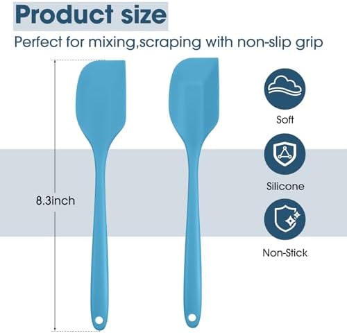 Irenare 84 Pcs Mini Silicone Spatulas Bulk, 8.3 Inch, Cute