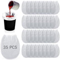 35 Pcs Paint Strainer Bags 5 Gallon, Bucket Paint Filters Strainer 5 Gal with Stretchable Elastic Top Opening paint Screen for 5 Gallon Bucket Nylon White Fine Mesh Bag for Gardening, Plant Protection