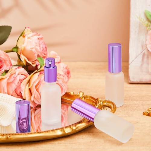 Roshtia 30 Pcs Glass Spray Bottle, 1 oz, Purple