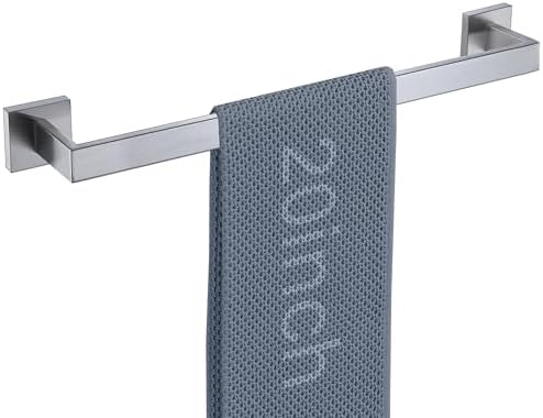 LANC 20-Inche Hand Towel Bars for Bathroom Wall Mounted 40-CM Brushed Nickel Bath Towel Racks Total-22” Towel Rods Stainless Steel Towel Rails for Toilet Towel Holder Towel Hanger, A8804BN-5P1