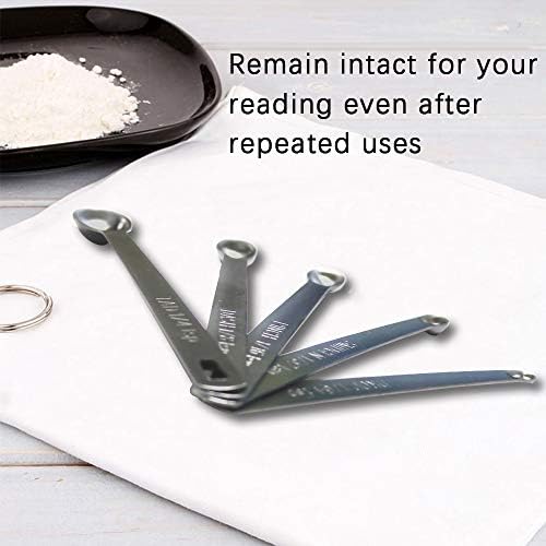 4Pack Mini Measuring Spoon Set, Small Teaspoon for Tiny Measurement