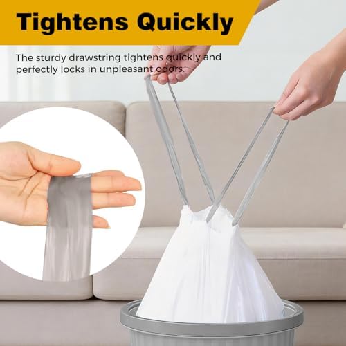 8 Gallon Trash Bags with Drawstring