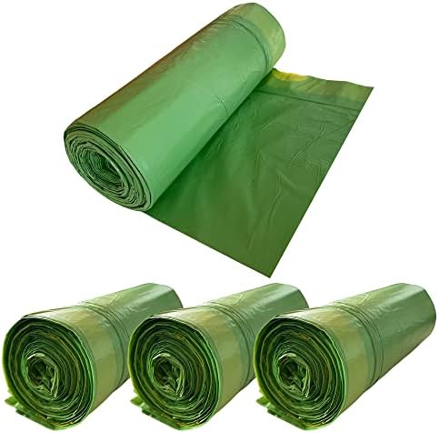 WellHome Organic 120 Self-Seal Bin Bags 40L Capacity Each, Polyethylene, 64 x 71 cm / 40-50 Litres