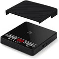 Espresso Mini Coffee Scale with Timer & Flow Rate Indicator - 2kg/0.1g Precision Digital Scale with Waterproof Silicone Mat for Pour Over, Coffee Bean Weight, Kitchen, Black