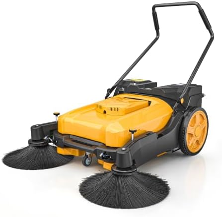 E6 42" Battery‑Powered Commercial Walk‑Behind Floor Sweeper with Mist Spray