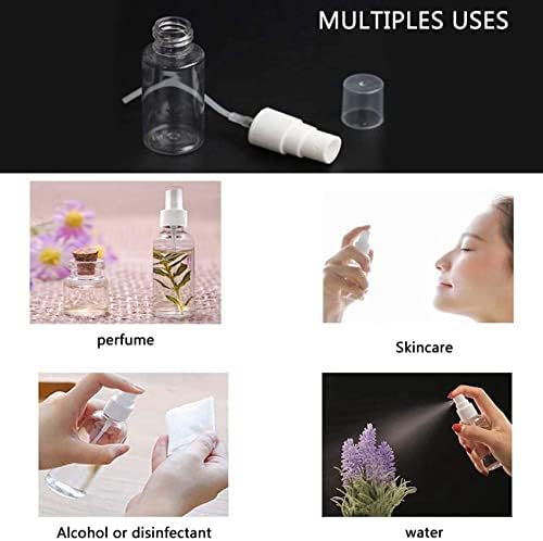 144Pcs 30Ml/1Oz Mini Fine Bottles Refillable Bottles Small Empty Clear Plastic Travel Size Bottles