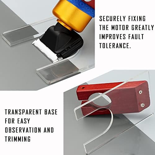 Shearing Guide for Carpet Trimmer, Rug Tufting Shearing Guide, Solid Wood Rug Tufting Carver Holder Base, Carpet Trimmer Bracket Tool for Keeping Rugs Flat, Excluding Carpet Trimmer