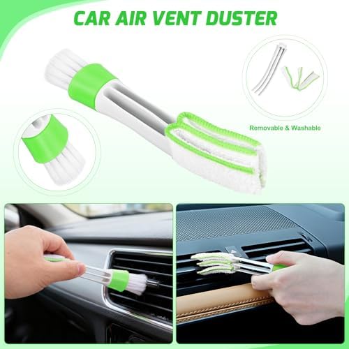 Nilight 15PCS Car Detailing Kit for Interior Exterior Car Care, Green