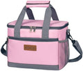 iknoe Insulated Lunch Bag, Foldable 8.5L Cooler Bag for Men & Women, Lunch Box