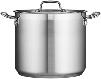 Tramontina Gourmet Stainless Steel 12-Quart Stock Pot with Lid