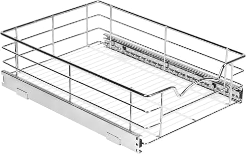 HOLDN’ STORAGE Pull Out Cabinet Organizer, Pantry Drawer, 14"W x 21"D x 5"H
