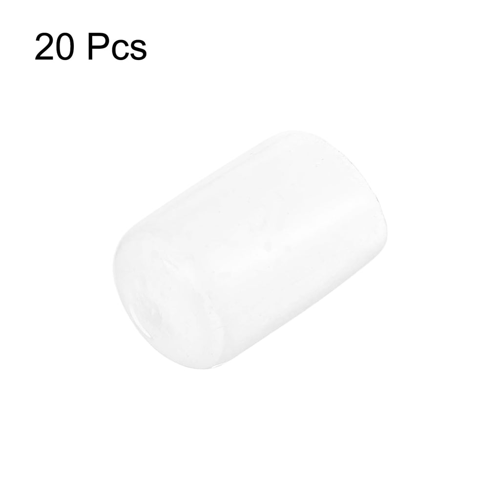 20pcs Rubber End Caps Protective Caps 13mm ID Vinyl PVC Round Tube Bolt Cap Cover Screw Thread Protectors