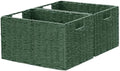 Vagusicc Large Wicker Storage Basket, Collapsible Baskets for Organizing