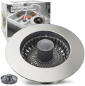 Anlige Kitchen Sink Drain Strainer,3in1 Pop Up Kitchen Sink Stopper, Chrome