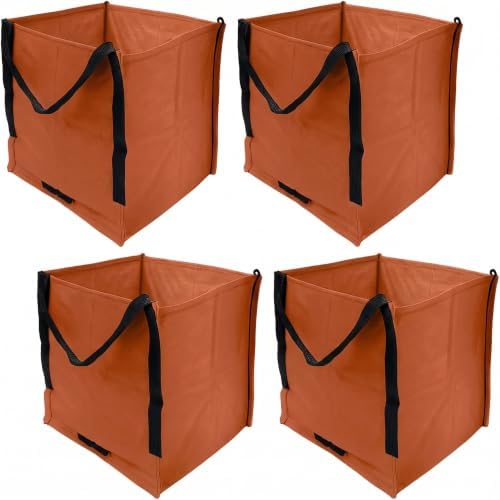 DURASACK Heavy Duty Storage Tote Bag 22-Gallon, Terracotta, Pack of 4