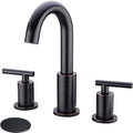 TRUSTMI Bathroom Faucet Oil Rubbed Bronze 8" Widespread, Swivel Spout