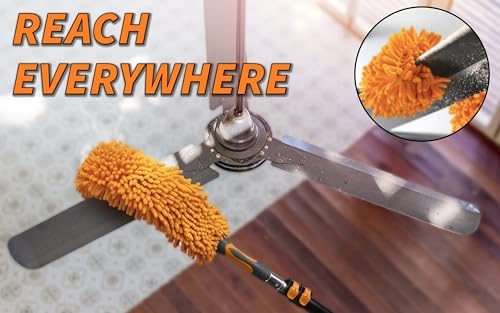 4-12 ft Long Telescopic Extension Pole, Multi-Purpose Extendable Pole