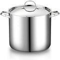 Cooks Standard 24 Quart Mega Stainless Steel Stock Pot - Large Cooking Pot