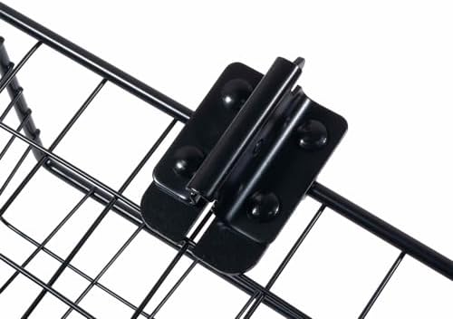 Mytee Products (4 Pack) Heavy Duty E-Track Wire Basket - Wall Mount Bolt-on Wire Basket - Portable Metal Tool Basket for Trailers, Trucks - Utility Rack Organizer Storage Bin Basket for Garage