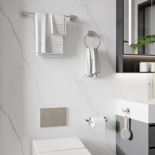 RUACQ Bathroom Accessories, 4-Piece Towel Racks for Bathroom Hardware Set