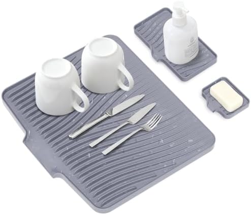 Silicone Dish Drying Mat for Kitchen counter