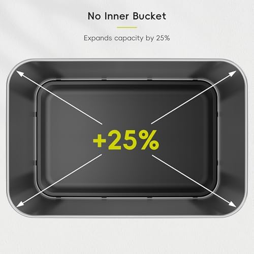 EKO EcoNova 13.2 Gallon/ 50L Automatic Sensor Kitchen Trash Can or Recycling Bin, Stainless Steel Touchless Garbage Bin with Soft-Close & Stay-Open Lid, Fingerprint-Resistant