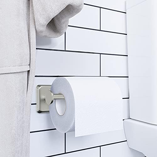 Toilet Paper Holder Wall Mount Bathroom Toilet Paper Roll Holders Bath Tissue Dispenser for Cabinet-Brushed Nickel