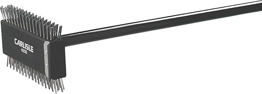 SPARTA 4029000 Stainless Steel Grill Brush, Grill Scraper With Metal Bristles, 30.5 Inches, Black, (Pack of 6)