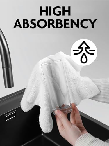 Fantasticlean Microfiber Cleaning Cloth Roll- 75 Sheets, 12" x 12" (White)