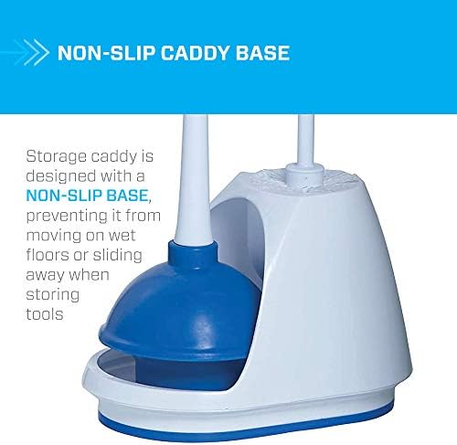 Mr. Clean Toilet Bowl Brush and Plunger Caddy Combo (Set of 2)