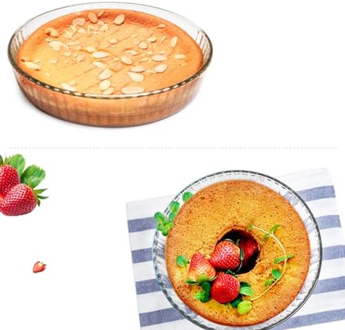 10 Inch Glass Deep Pie Dish for Baking Glass Baking Dish Clear and Durable Oven Baking Pie Pan Quiche Baking Dish Deep