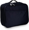 Fenrici Black Lunch Box for Boys, Girls, Kids, Teens, Men, Women Insulated Lunch Bag, Soft Sided Compartments, Spacious, BPA Free, Food Safe, 10.8in x 8.5in x 2.8in, Black