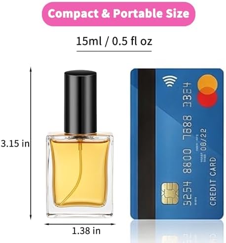 30 Pcs 15ml Mini Glass Spray Bottles Empty Travel Size Bottles for Liquids