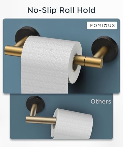 FORIOUS Commercial Toilet Paper Holder Wall Mount Bathroom Tissue Holder