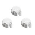 3pcs White Mop Broom Holder Wall