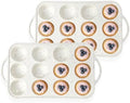 2 Pack Silicone Muffin Pans for Baking, 12 Cupcake Pan