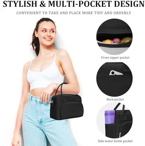 MEXS Insulated Lunch Bag for Women Men Large Reusable Lunch Box Adult Leakproof Portable Cooler Tote Bags for Work Picnic