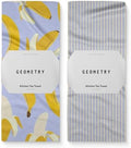 GEOMETRY Spring Kitchen Towels - Quick Dry Microfiber Cloth Spring & Summer Dish Towels for Kitchen Drying - Premium Quick Dry Towel - Banana Bliss, 18" x 30" - 2-Pack