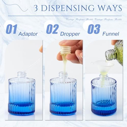 Teenyyou 24 Pack 50 ml Empty Perfume Bottles Refillable, Multicolor