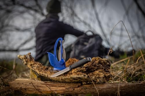 Warthog V-Sharp Curve Knife Sharpener, 325 Grit Diamond Hones, Blue
