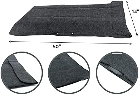 Dining Table Leaf Storage Bag Ultra Soft and Thick Premium Quality Felt Secure Fits 8 x 48 Table Leafs (14" x 50" (2 Pack))
